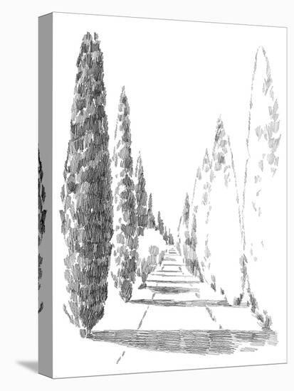 Countryside Sketch Avenue Stretched Canvas Print Kristine Hegre