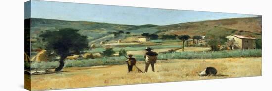 Countryside with Peasants-Simon Quaglio-Premier Image Canvas