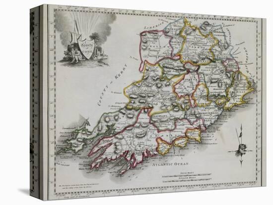 County of Cork, from New and Correct Irish Atlas, c. 1825-null-Premier Image Canvas