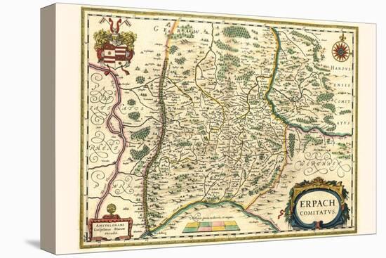 County Of Erbach, Germany-Willem Janszoon Blaeu-Stretched Canvas