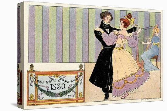 Couple dancing 1830-Ernest Louis Lessieux-Premier Image Canvas