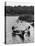 Couple Drinking Beer at Inner Tube Floating Party on the Apple River-Alfred Eisenstaedt-Premier Image Canvas