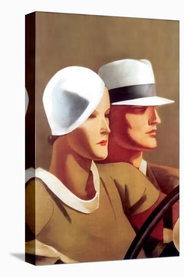 Couple Driving-Marcello Dudovich-Stretched Canvas