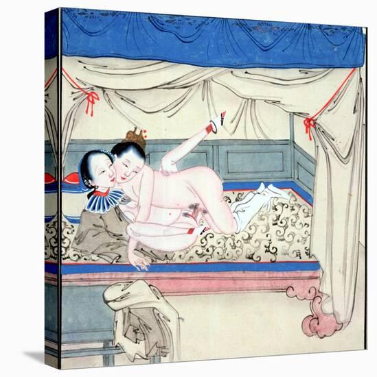 Couple in a Bed-null-Premier Image Canvas