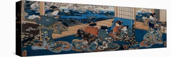 Couple Looking in Mirror-Utagawa Kunisada-Premier Image Canvas