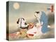Couple Making Love in the Moonlight-Japanese School-Premier Image Canvas