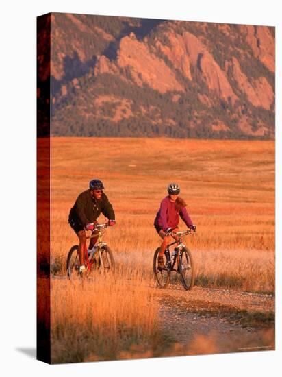 Couple Mountain Biking, CO-Chris Rogers-Premier Image Canvas