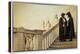 Couple on Bridge During Carnival, Venice, Italy-Darrell Gulin-Premier Image Canvas