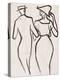 Couple Walking-Henri Gaudier-brzeska-Premier Image Canvas