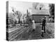 Couple Working in Garden on Farm Security Housing Project-Carl Mydans-Premier Image Canvas