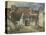 Cour de ferme à Saint Mammès (Seine et Marne)-Alfred Sisley-Premier Image Canvas