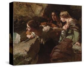 Courage, Anxiety and Despair: Watching the Battle-James Sant-Premier Image Canvas