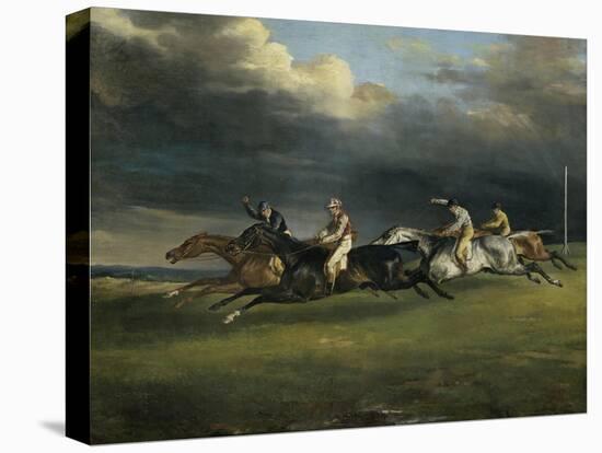 Course de Chevaux a Epsom-Théodore Géricault-Premier Image Canvas