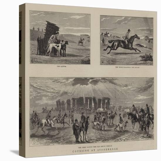 Coursing at Stonehenge-William Small-Premier Image Canvas