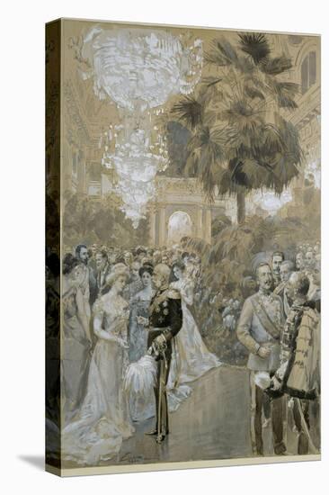 Court ball at the Vienna " Hofburg", the town palace of the Emperors of Austria-Hungary.-Wilhelm Gause-Premier Image Canvas