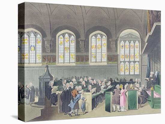 Court of Chancery, Lincoln's Inn Hall, Engraved by Constantine Stadler (Fl.1780-1812), 1808-T. Rowlandson-Premier Image Canvas