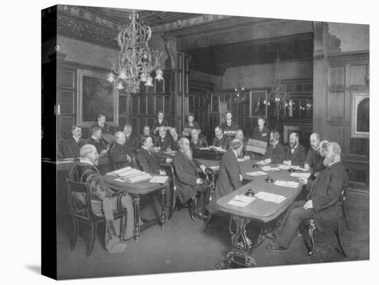 Court of the Cutlers' Company: examining the work of their apprentices, London, 1902-Unknown-Premier Image Canvas