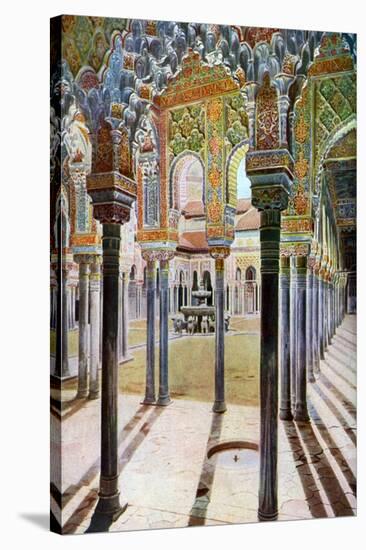 Court of the Lions, the Alhambra, Granada, Andalusia, Spain, C1924-null-Premier Image Canvas