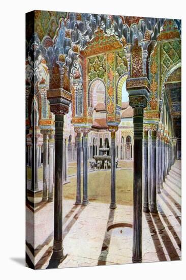 Court of the Lions, the Alhambra, Granada, Andalusia, Spain, C1924-null-Premier Image Canvas