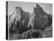Court Of The Patriarchs Zion National Park Utah 1933-1942-Ansel Adams-Stretched Canvas