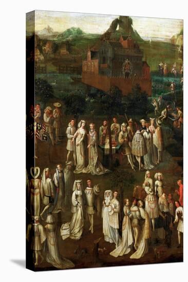 Court Society in Front of a Burgundian Castle-Jan van Eyck-Premier Image Canvas