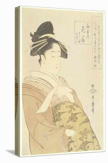 Courtesan Hanaogi of the Ogiya House, 1793-1794-Kitagawa Utamaro-Premier Image Canvas