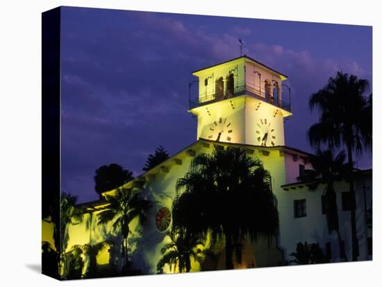 Courthouse at Dusk, Santa Barbara, California, USA-Savanah Stewart-Premier Image Canvas