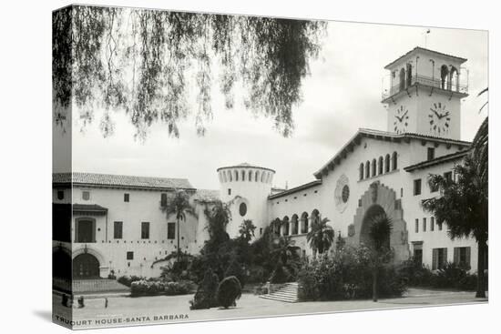 Courthouse, Santa Barbara, California, Photo-null-Stretched Canvas