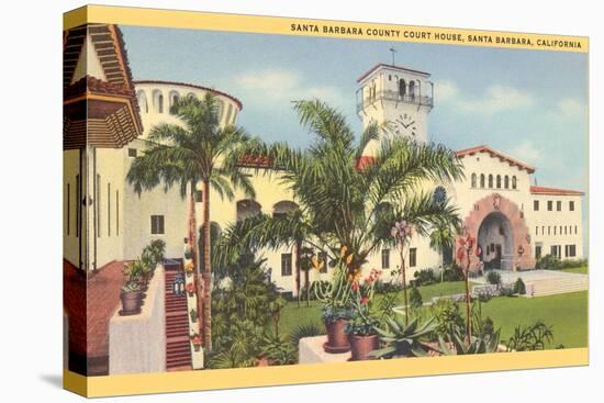 Courthouse, Santa Barbara, California-null-Stretched Canvas