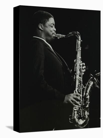 Courtney Pine Playing Tenor Saxophone at the Forum Theatre, Hatfield, Hertfordshire, 8 April 1987-Denis Williams-Premier Image Canvas