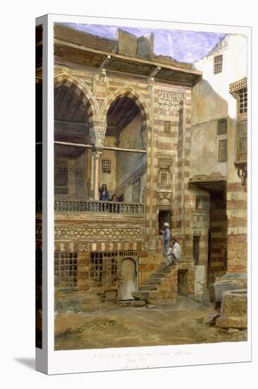 Courtyard, Al Hosh, in the House of Shiekh Sadat, Cairo, 1873-Frank Dillon-Premier Image Canvas