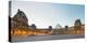 Courtyard and Glass Pyramid of the Louvre Museum at Sunrise, Paris, Ile-De-France, France-null-Stretched Canvas