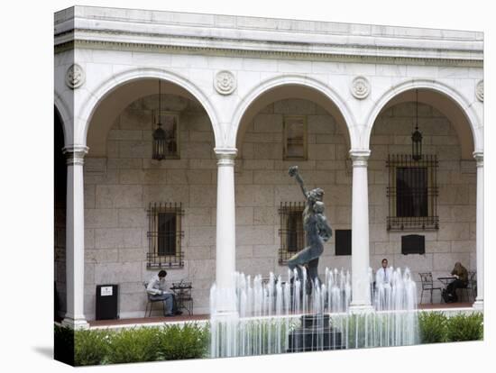 Courtyard of Boston Public Library, Copley Square, Boston, Massachusetts, New England, USA-Richard Cummins-Premier Image Canvas