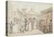 Covent Garden Market, C.1795-1810 (Pen and Ink, W/C and Pencil on Wove Paper)-Thomas Rowlandson-Premier Image Canvas