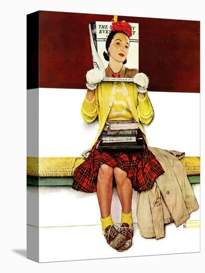 "Cover Girl", March 1,1941-Norman Rockwell-Premier Image Canvas