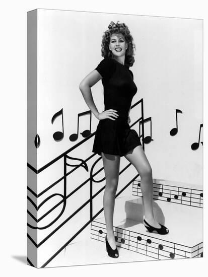 COVER GIRL, Rita Hayworth, 1944 (b/w photo)-null-Stretched Canvas