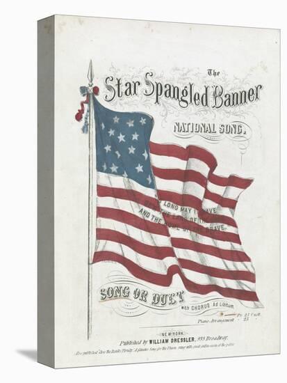 Cover of a Musical Score of the Star-Spangled Banner-null-Premier Image Canvas