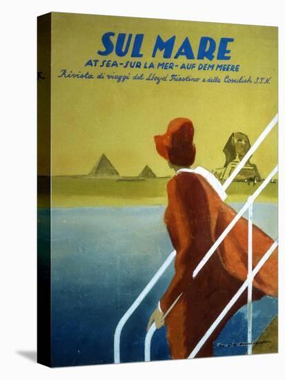 Cover of Publicity Magazine for Lloyd Triestino Shipping Line Sul Mare, 1931-Marcello Dudovich-Premier Image Canvas