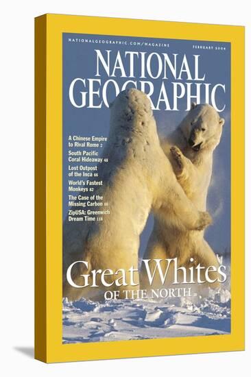 Cover of the February, 2004 National Geographic Magazine-Norbert Rosing-Premier Image Canvas
