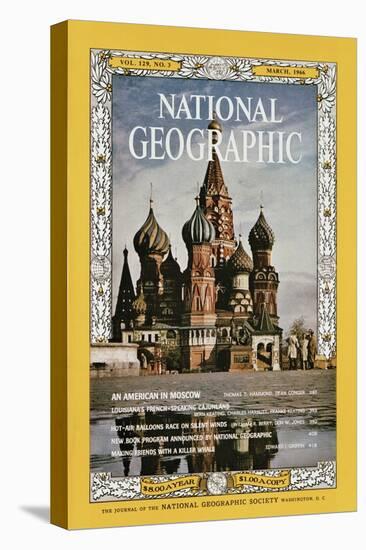 Cover of the March, 1966 National Geographic Magazine-Dean Conger-Premier Image Canvas