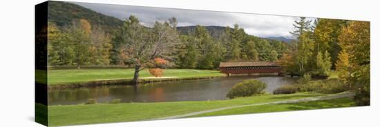 Covered Bridge in Golf Course, Jack O'Lantern Golf Course, Thornton, Grafton County, New Hampshire-null-Premier Image Canvas