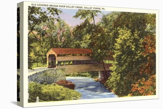 Covered Bridge, Valley Forge, Pennsylvania-null-Stretched Canvas