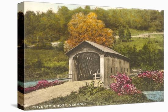 Covered Bridge, Vermont-null-Stretched Canvas