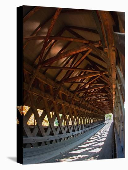 Covered Bridge, Woodstock, Vermont, USA-Joe Restuccia III-Premier Image Canvas