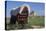 Covered Wagon on the Prairie Crossing of Oregon Trail and Mormon Trail Near Scotts Bluff, Nebraska-null-Premier Image Canvas