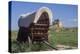 Covered Wagon on the Prairie Crossing of Oregon Trail and Mormon Trail Near Scotts Bluff, Nebraska-null-Premier Image Canvas