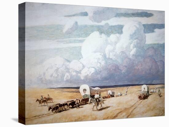 Covered Wagons Heading West-Newell Convers Wyeth-Premier Image Canvas