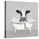 Cow Bath-Janet Tava-Stretched Canvas