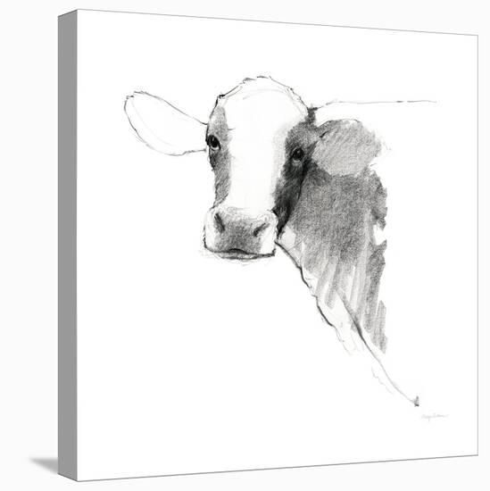 Cow II Dark Square-Avery Tillmon-Stretched Canvas