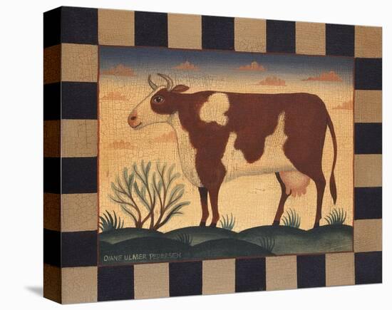 Cow-Diane Ulmer Pedersen-Stretched Canvas